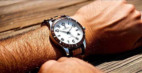 Montre en bois homme : élégance naturelle inspirée du sud de france